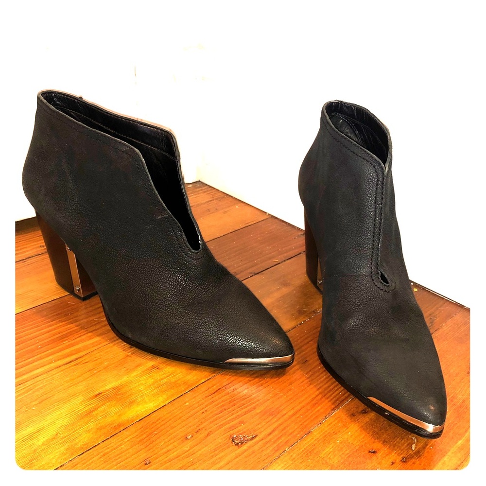 Vince Camuto Black Leather Booties